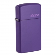 ��������� Zippo - 1637 ZL Slim� Purple Matte Zippo logo